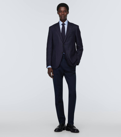 ZEGNA Single-breasted cashmere and silk blazer outlook