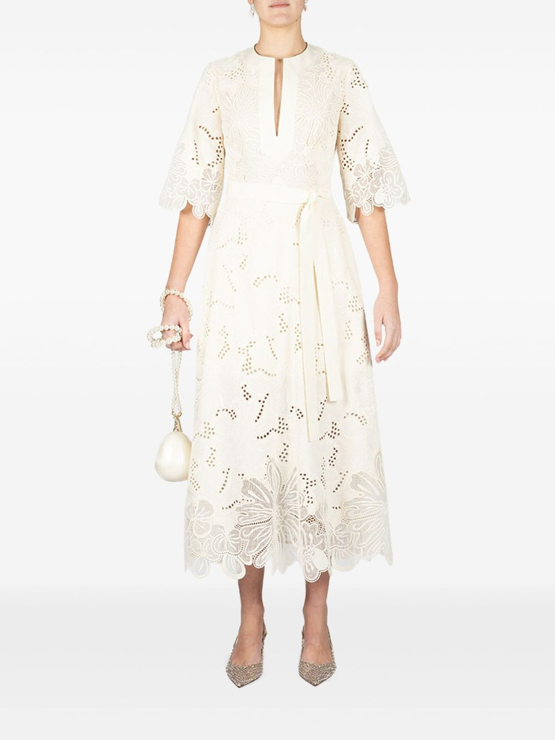 ELIE SAAB embroidered midi dress outlook