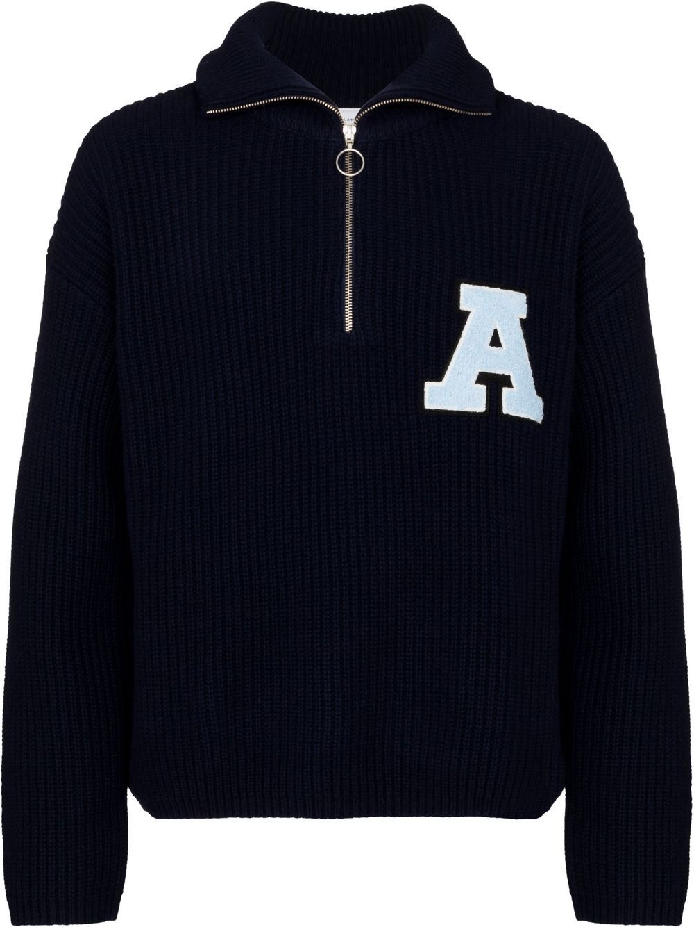 logo patch high-neck jumper - 1