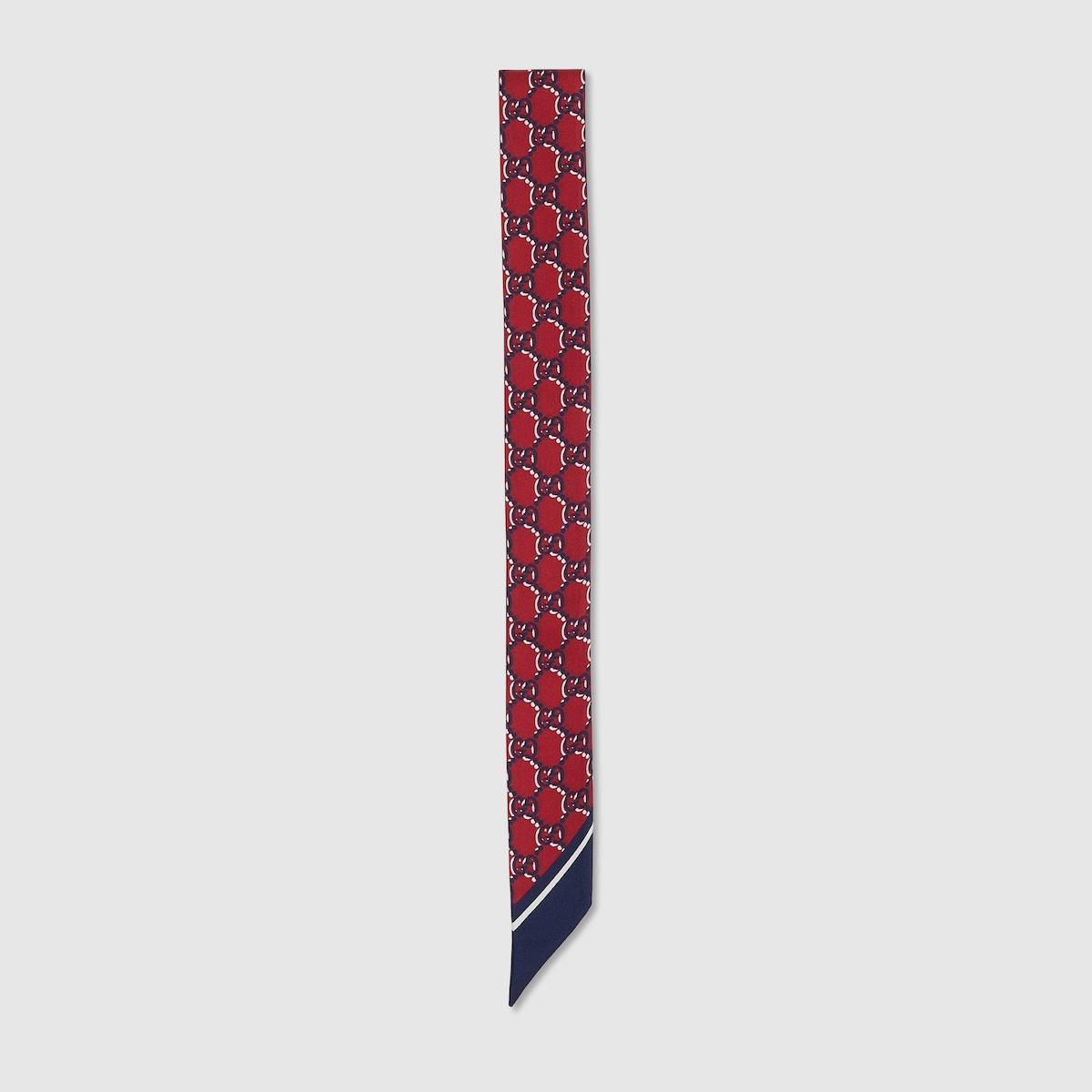 GG print silk neck bow 1