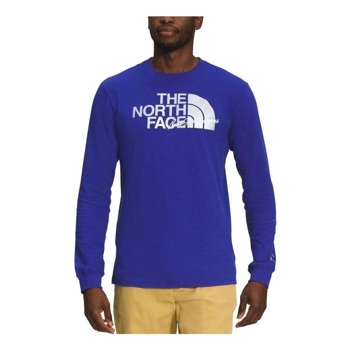 THE NORTH FACE Long-Sleeve Graphic Injection T-Shirt 'Purple White' NF0A7UOJ-40S - 1