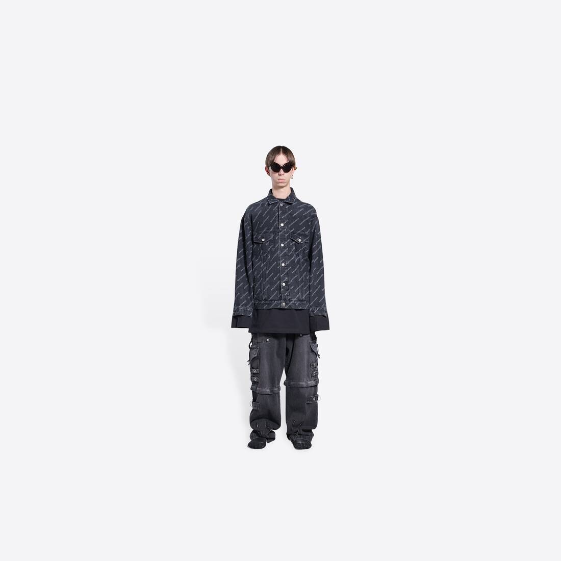 Men's Year Of The Tiger Typo Jacket Large Fit in Black - 1