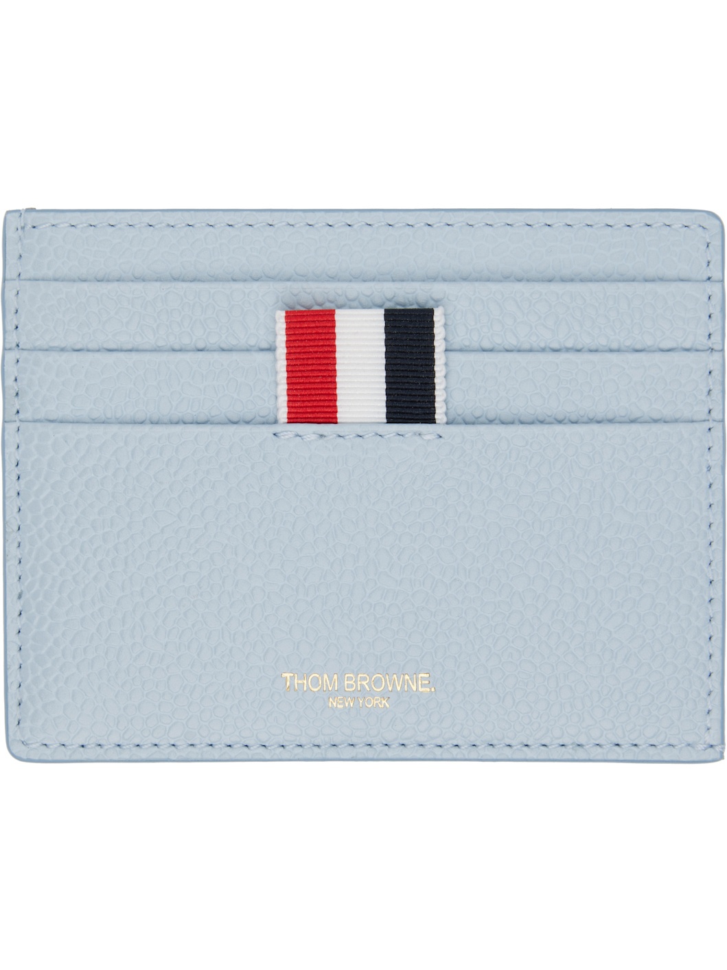 Blue Single Leather Card Holder - 1