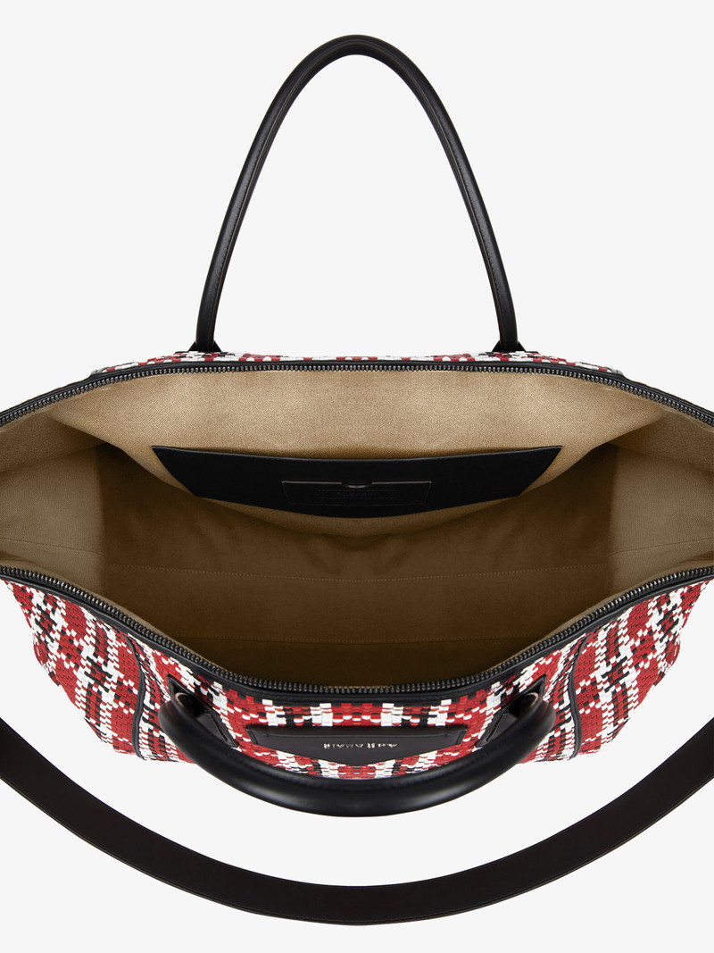 Antigona Soft XL bag in braided leather 5