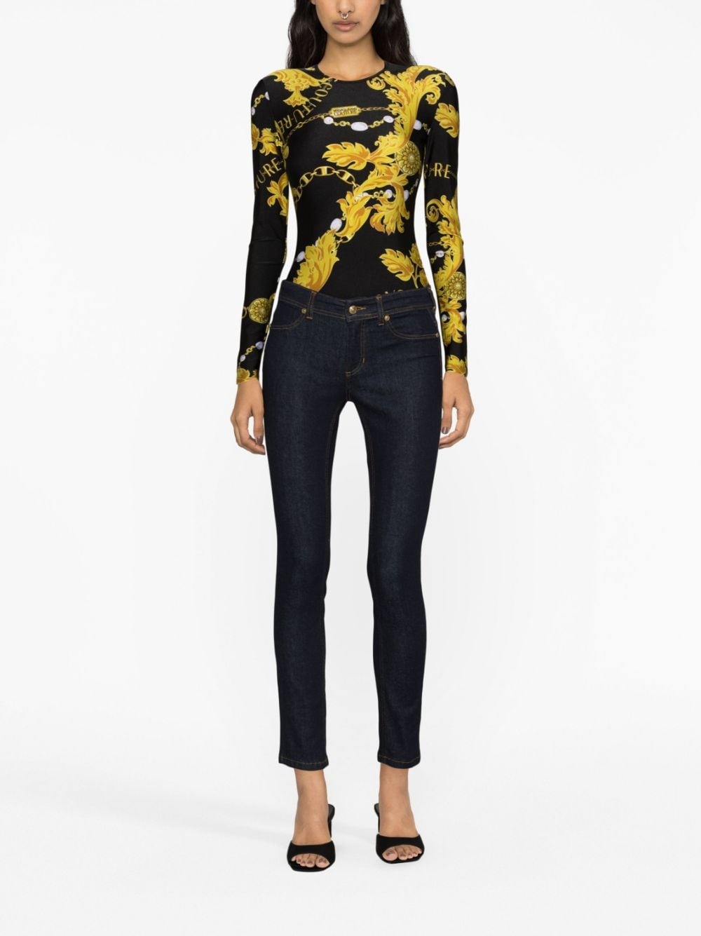 mid-rise skinny jeans - 2