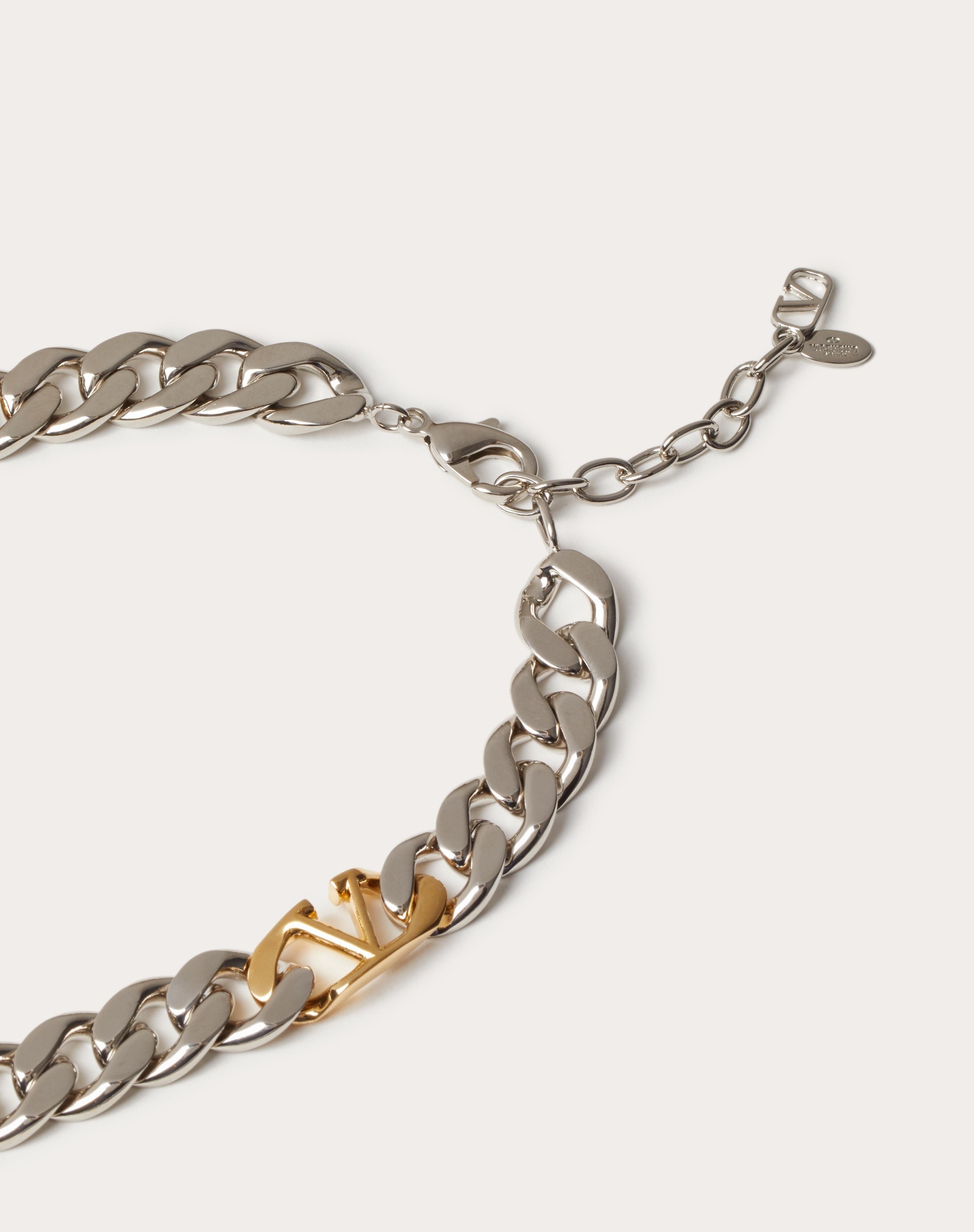 VLOGO CHAIN METAL NECKLACE - 4