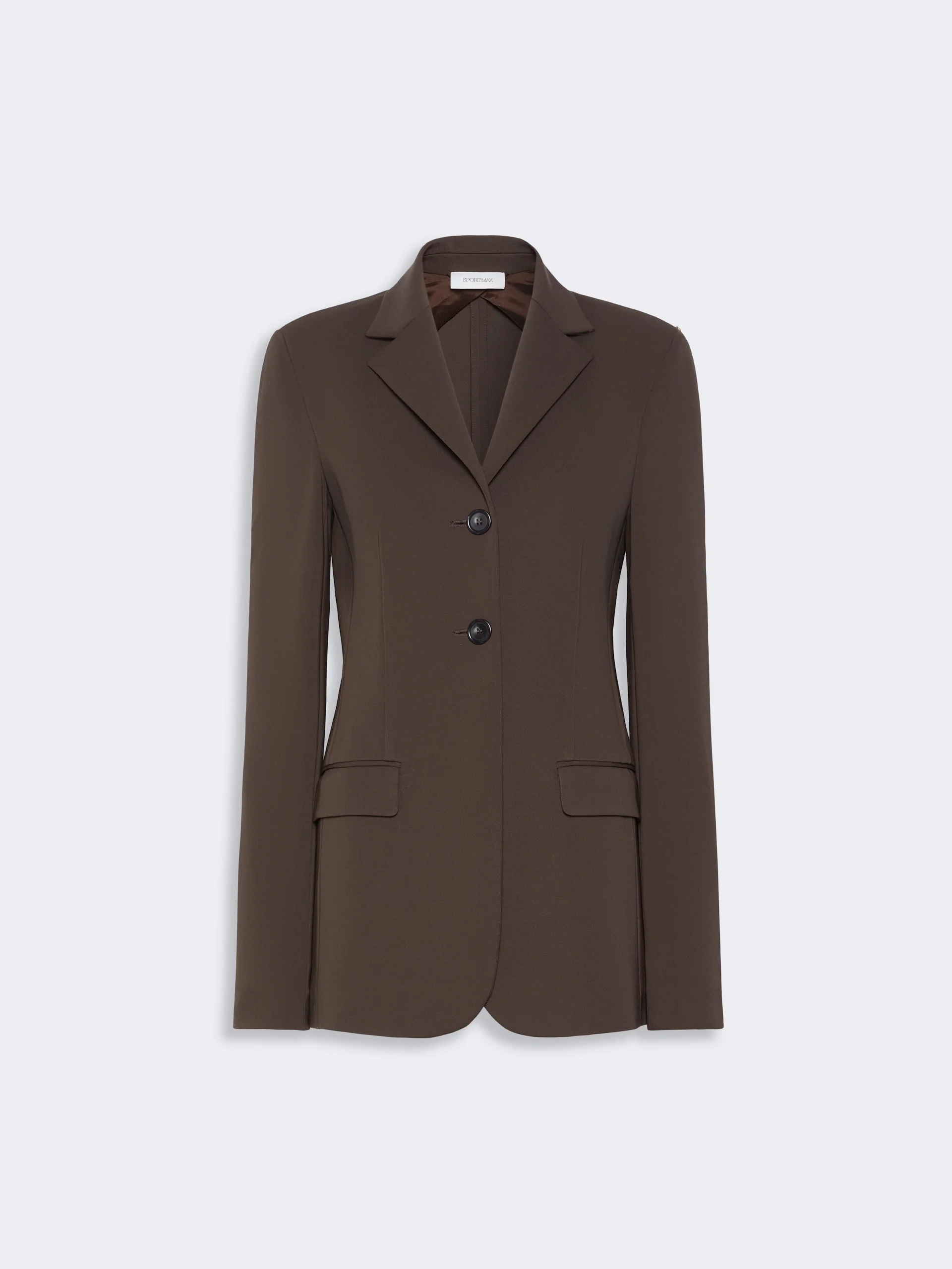 PALO Feminine viscose jersey blazer - CHOCOLATE - 1