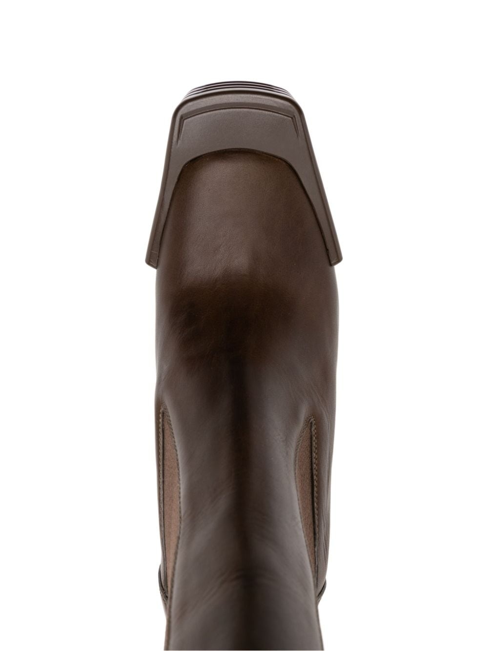 grilled wedge beatle boots - 4