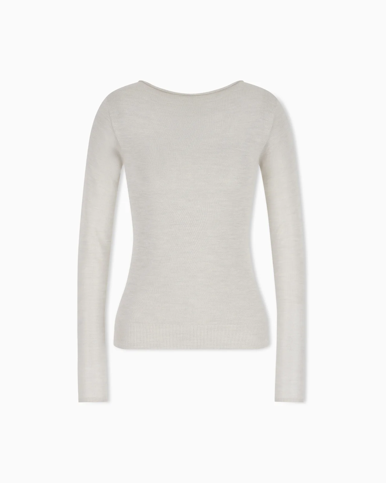 SWEATER SWEATERS SEAMLESS CASHMERE ROUND NECK LONG SLEEVE - 1