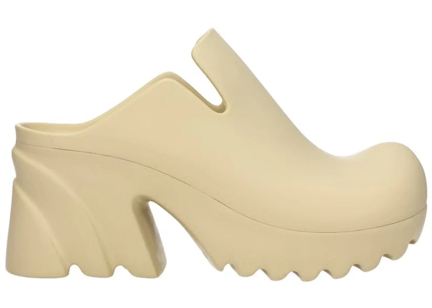 Bottega Veneta Rubber Flash Mules Beige (Women's) - 1