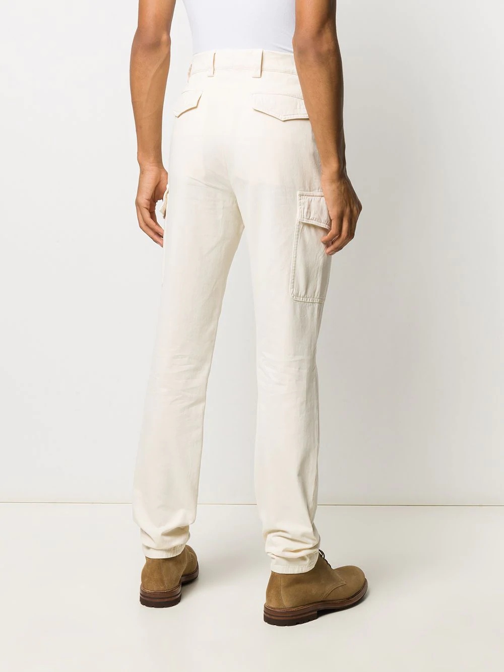 slim cargo trousers - 4