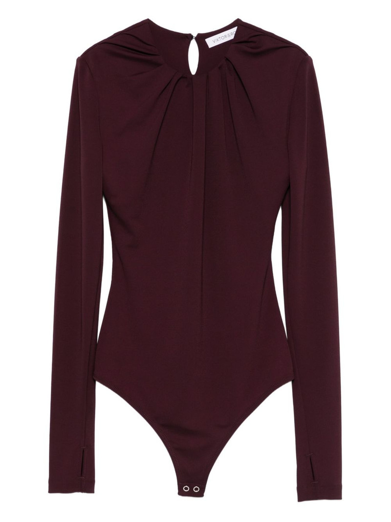 draped-neckline bodysuit 1