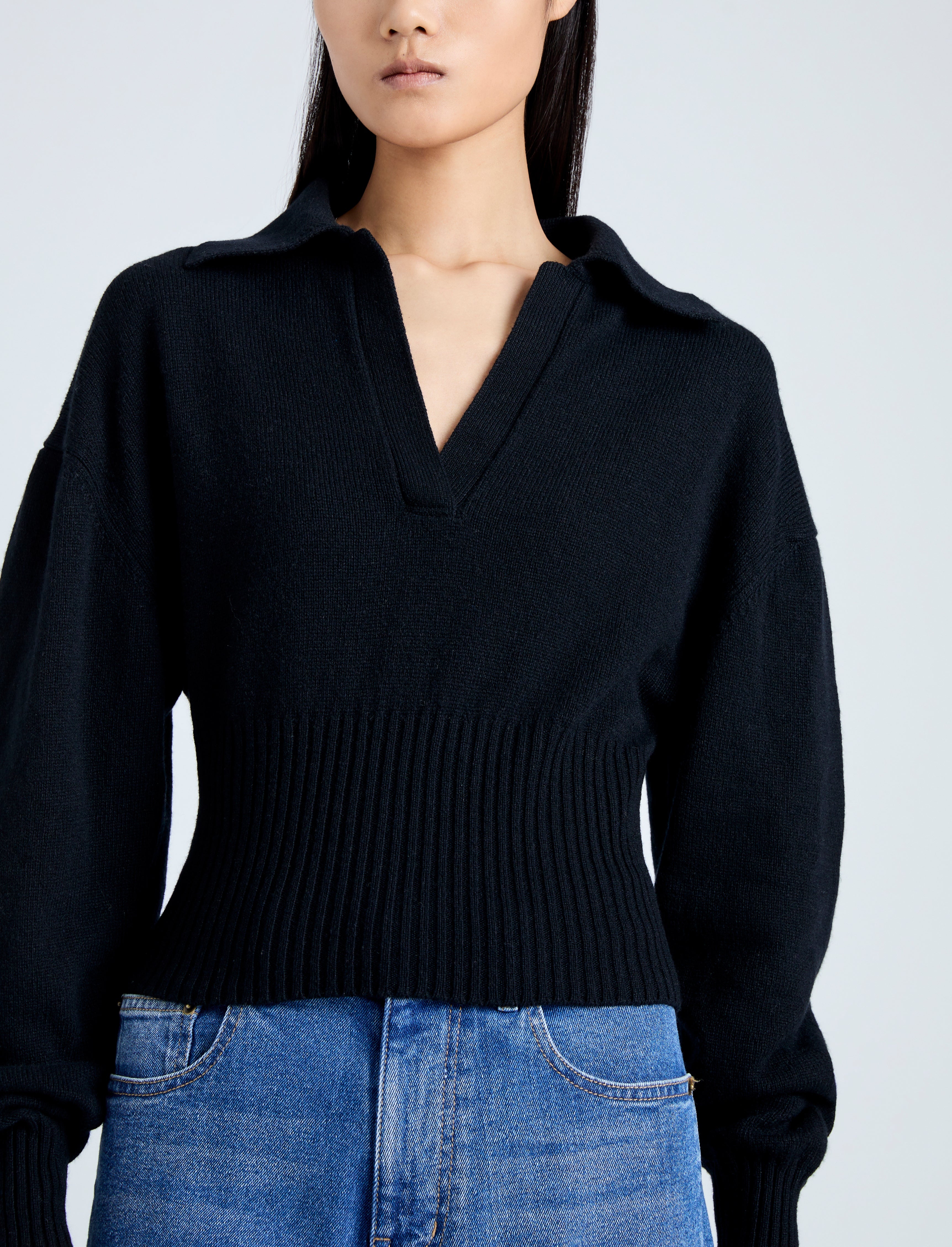 Jeanne Polo Sweater in Eco Cashmere - 6