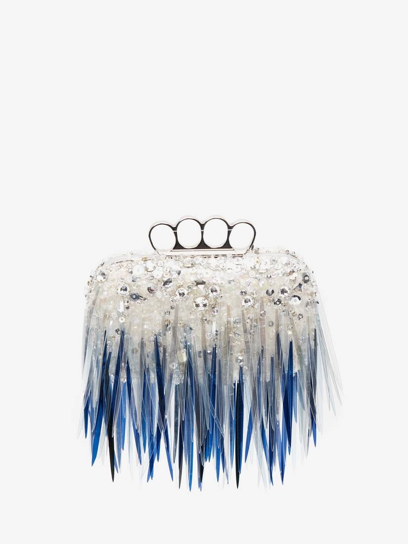Four-ring Clutch in Silver - 3
