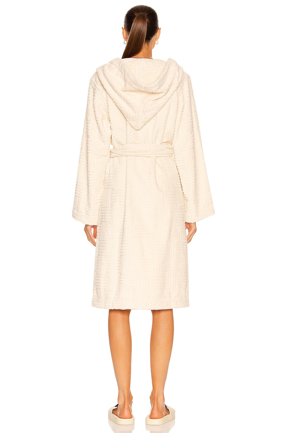 Intreccio Jacquard Cotton Terry Bathrobe - 4