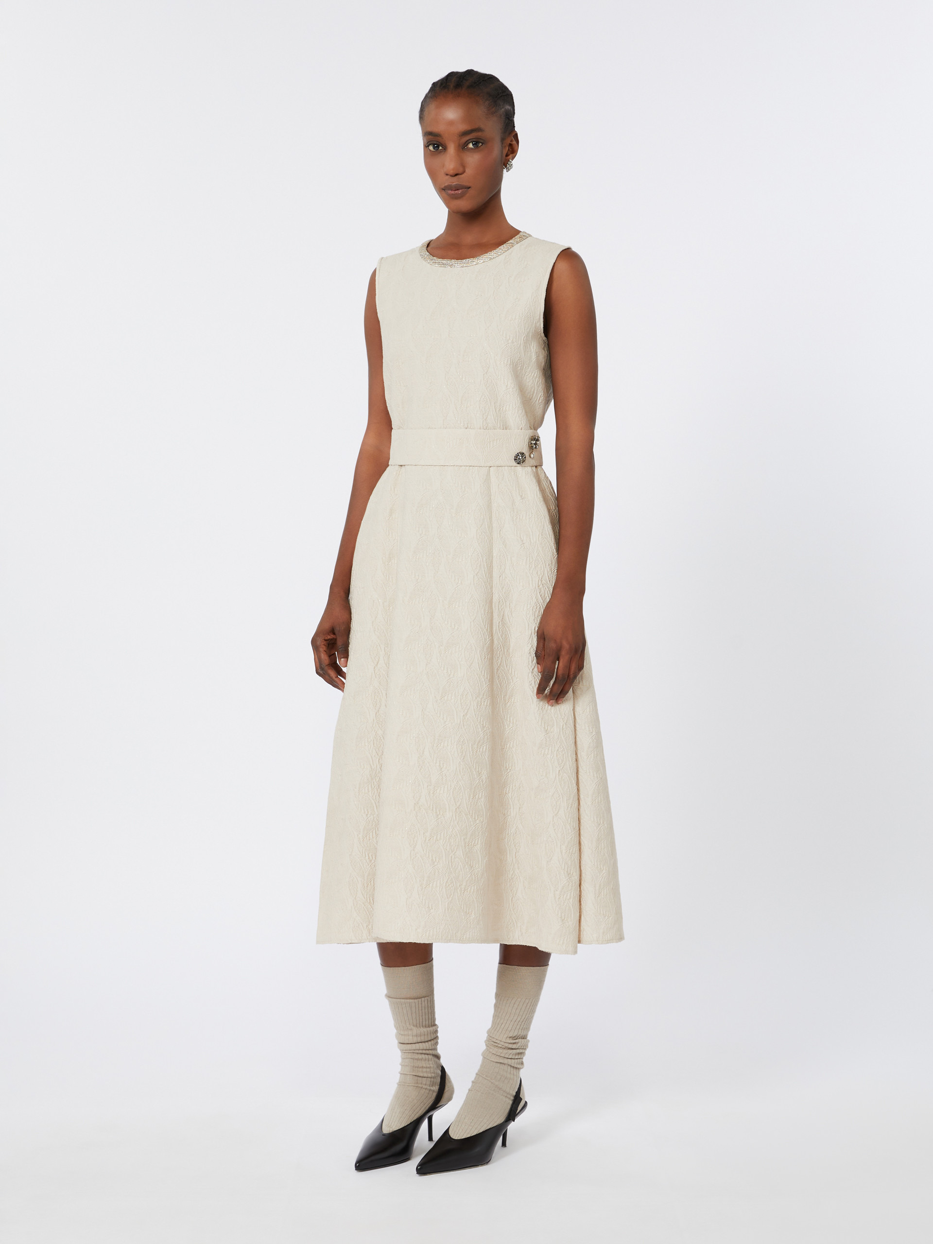 CARMEN Flared jacquard dress - 2