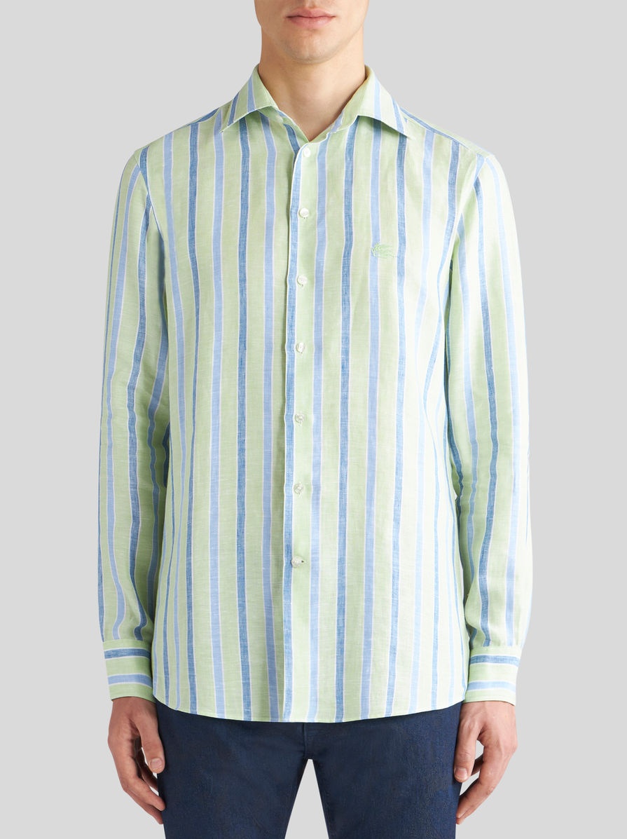 STRIPED SHIRT WITH LOGO - 2