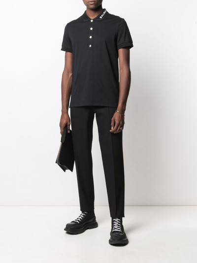 Balmain branded-collar polo shirt outlook