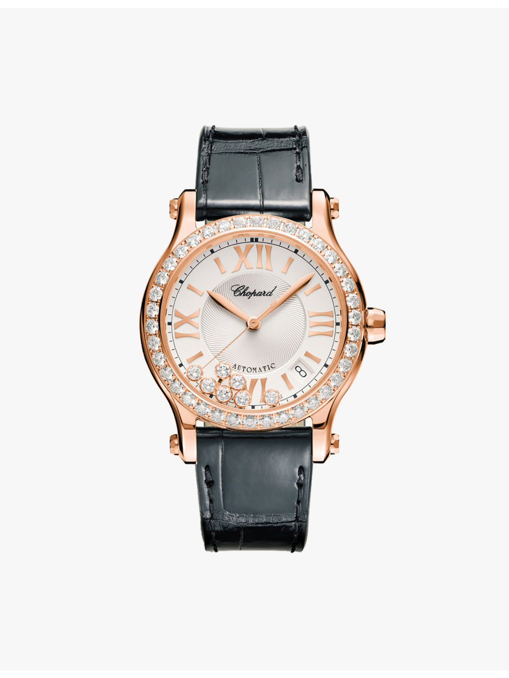 274808-5003 Happy Sport 18ct rose-gold and diamond watch - 1
