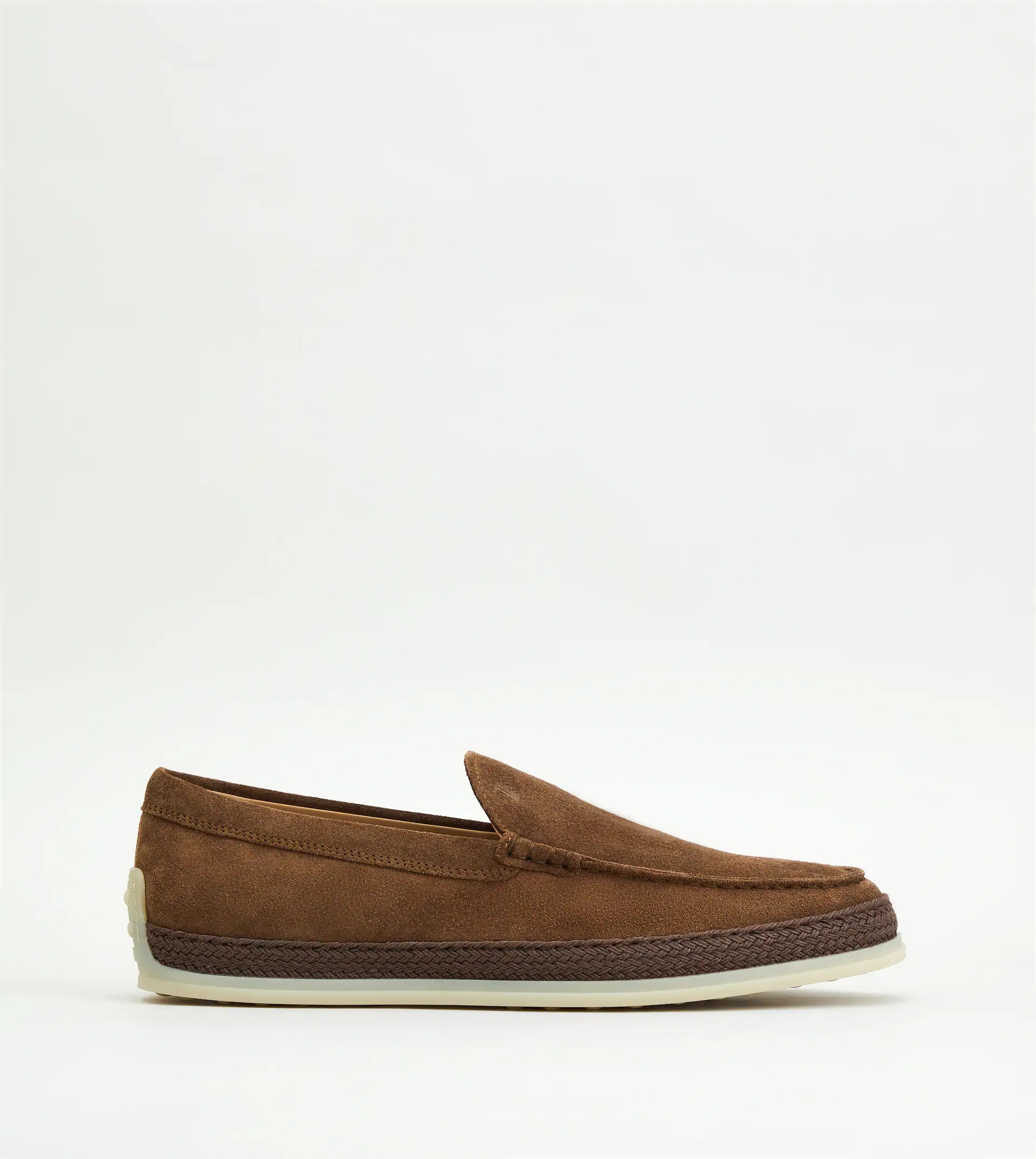 SLIP-ONS IN SUEDE - BROWN - 1