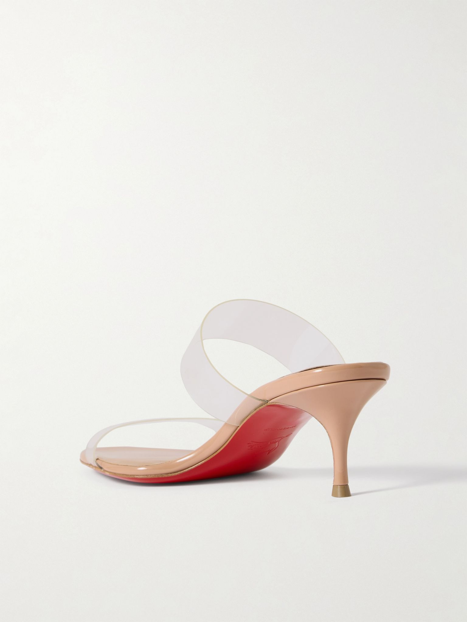Just Nothing 55 PVC mules Neutral - 3