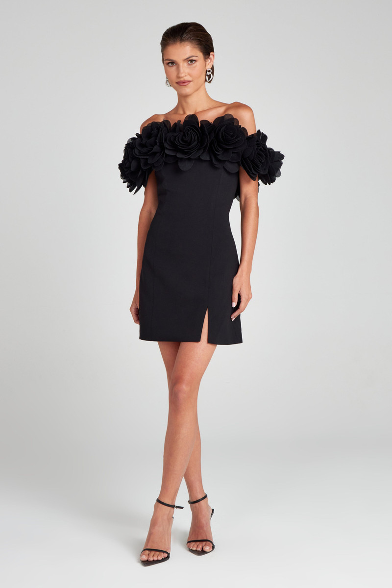 NADINE MERABI Renee Black Dress outlook