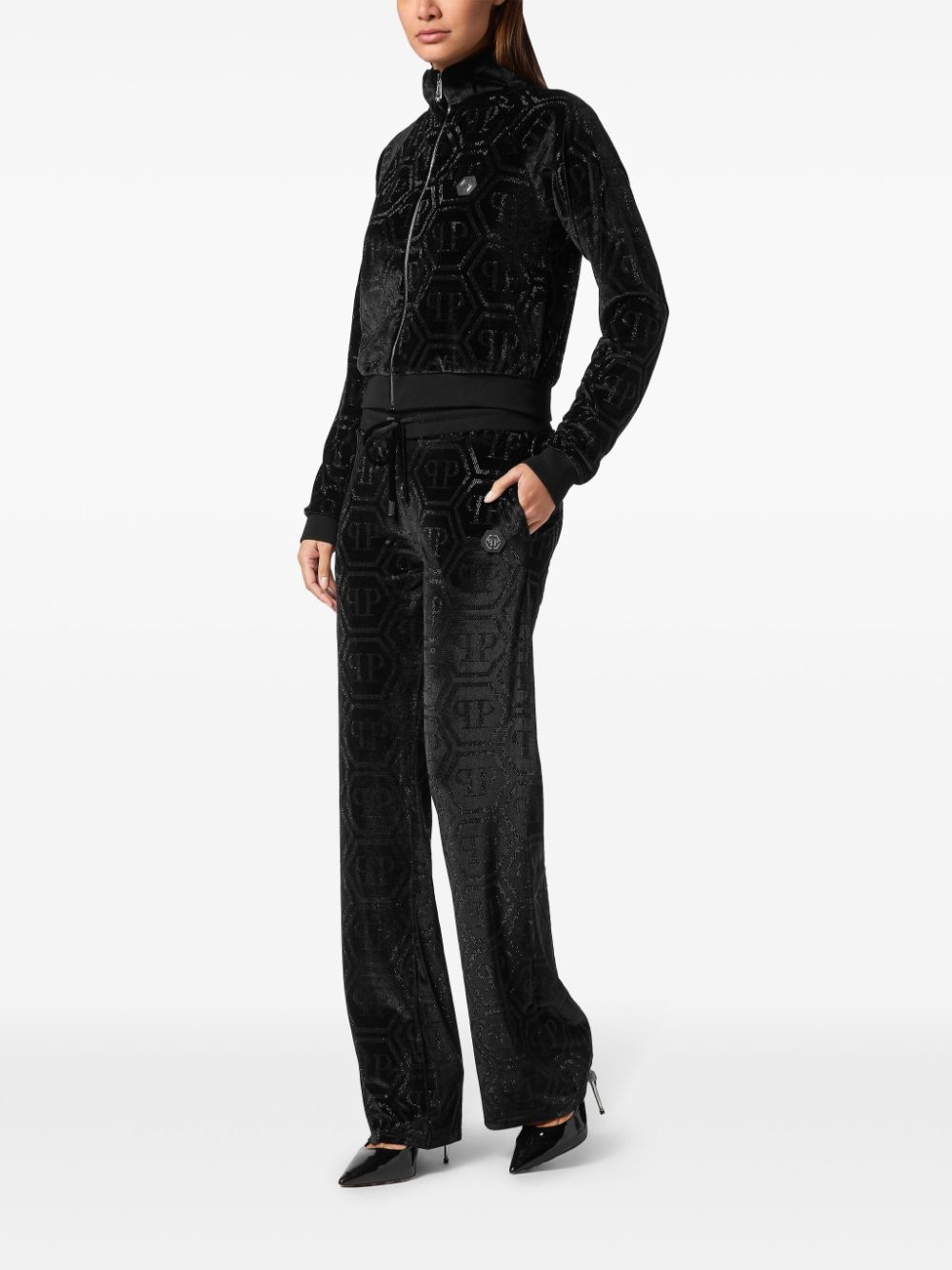 monogram-embellished track pants - 2