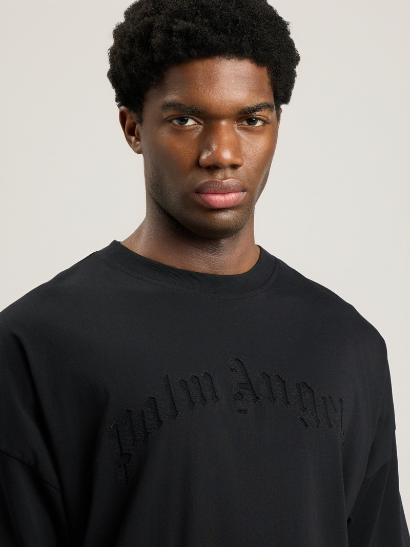 Curved Logo Loose Double T-Shirt 6