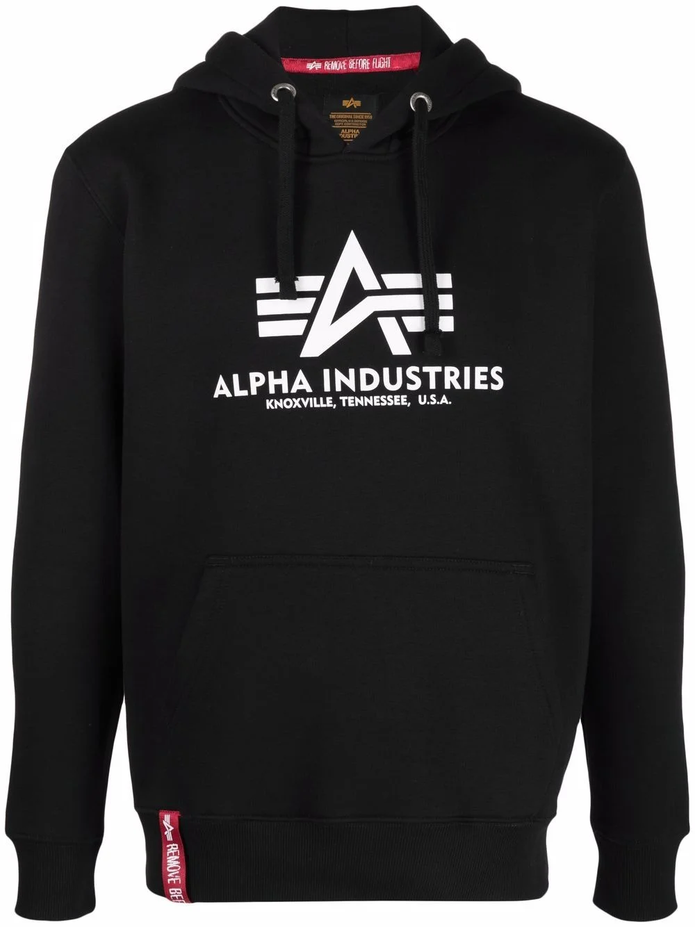 logo drawstring hoodie - 1