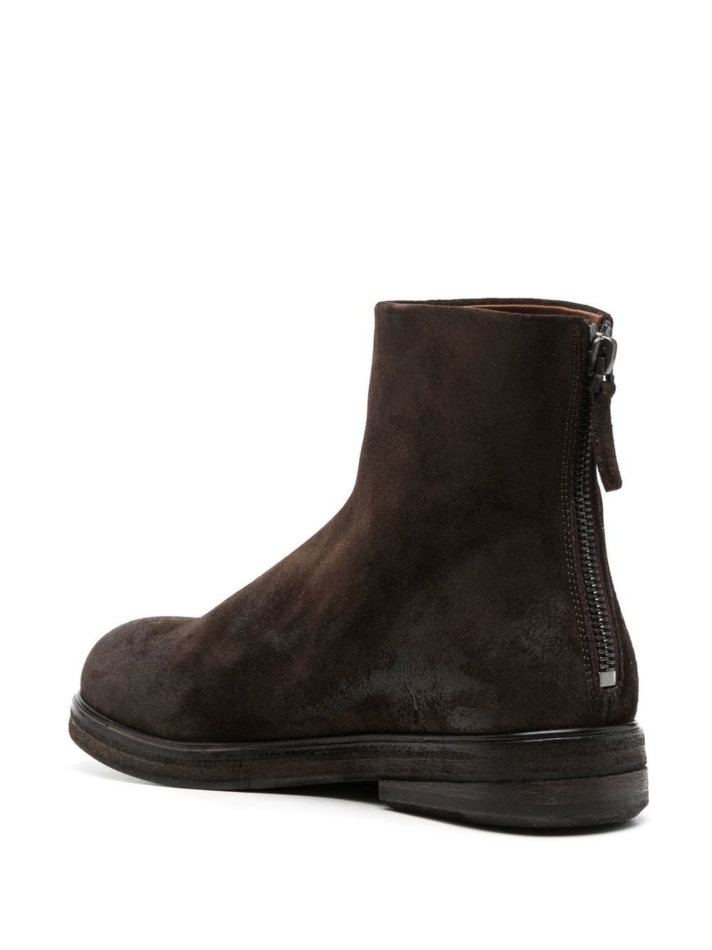 zip-up leather ankle boots - 2