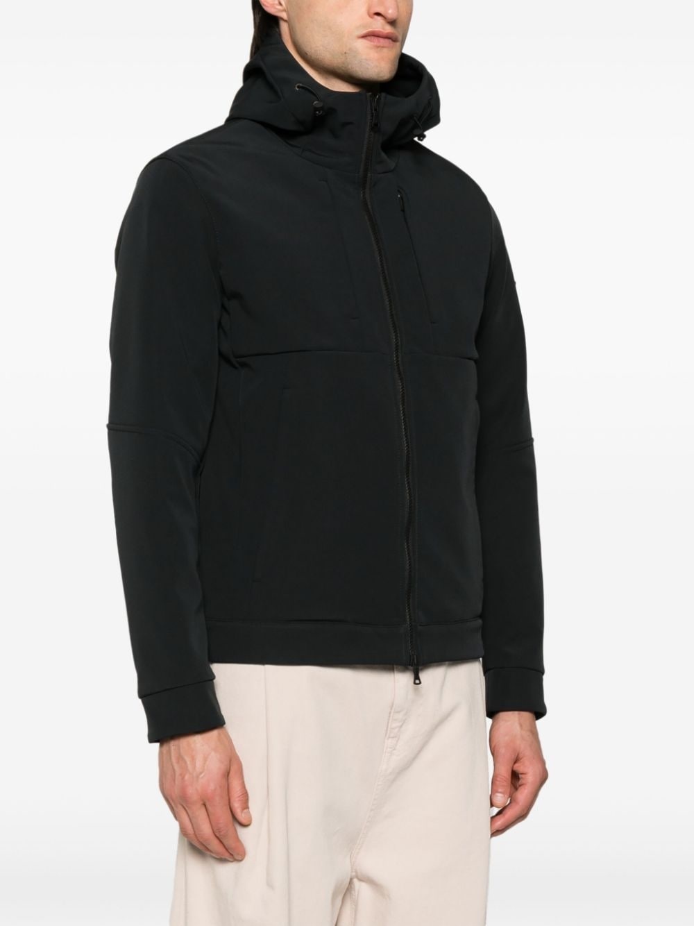 hooded shell jacket - 3