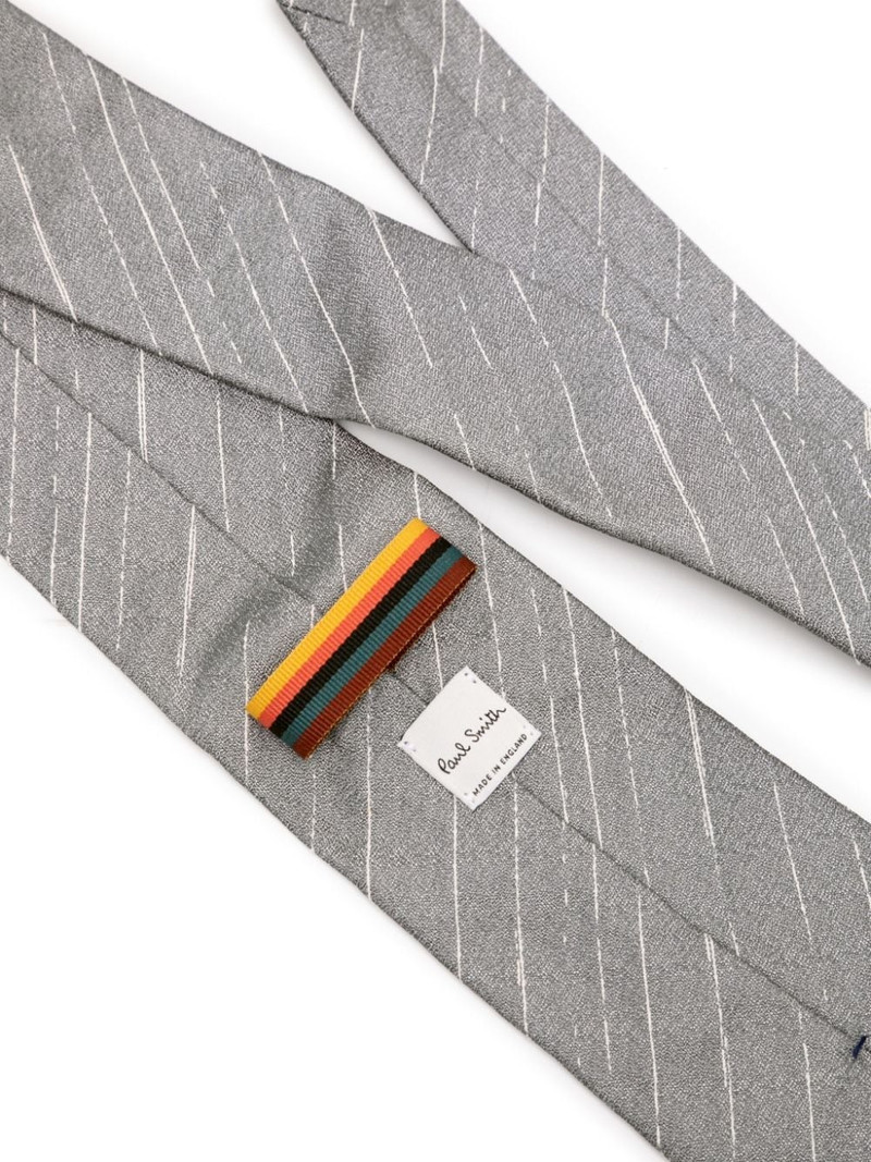 Paul Smith stripe-pattern silk tie outlook