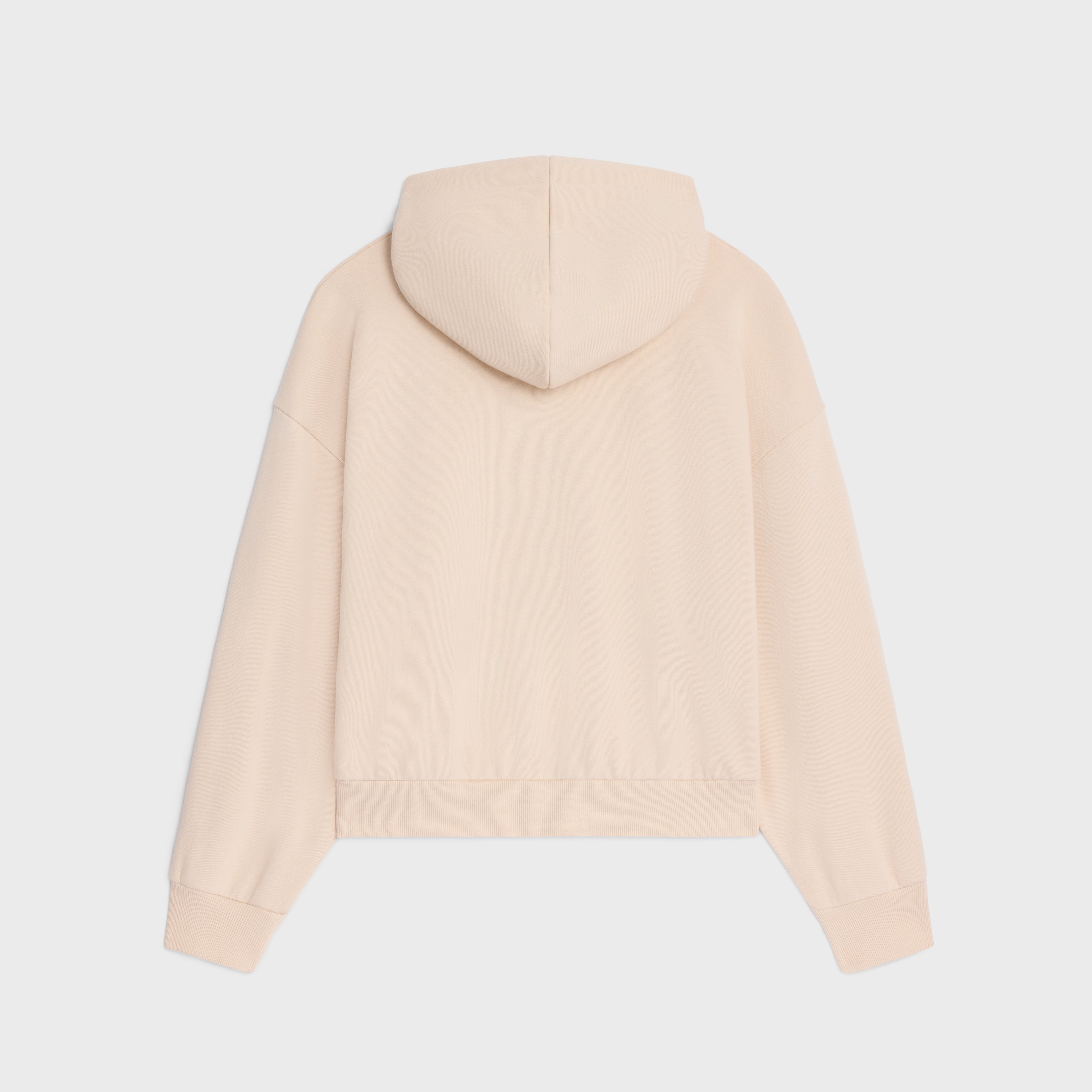oversized celine hoodie in cotton fleece - 2