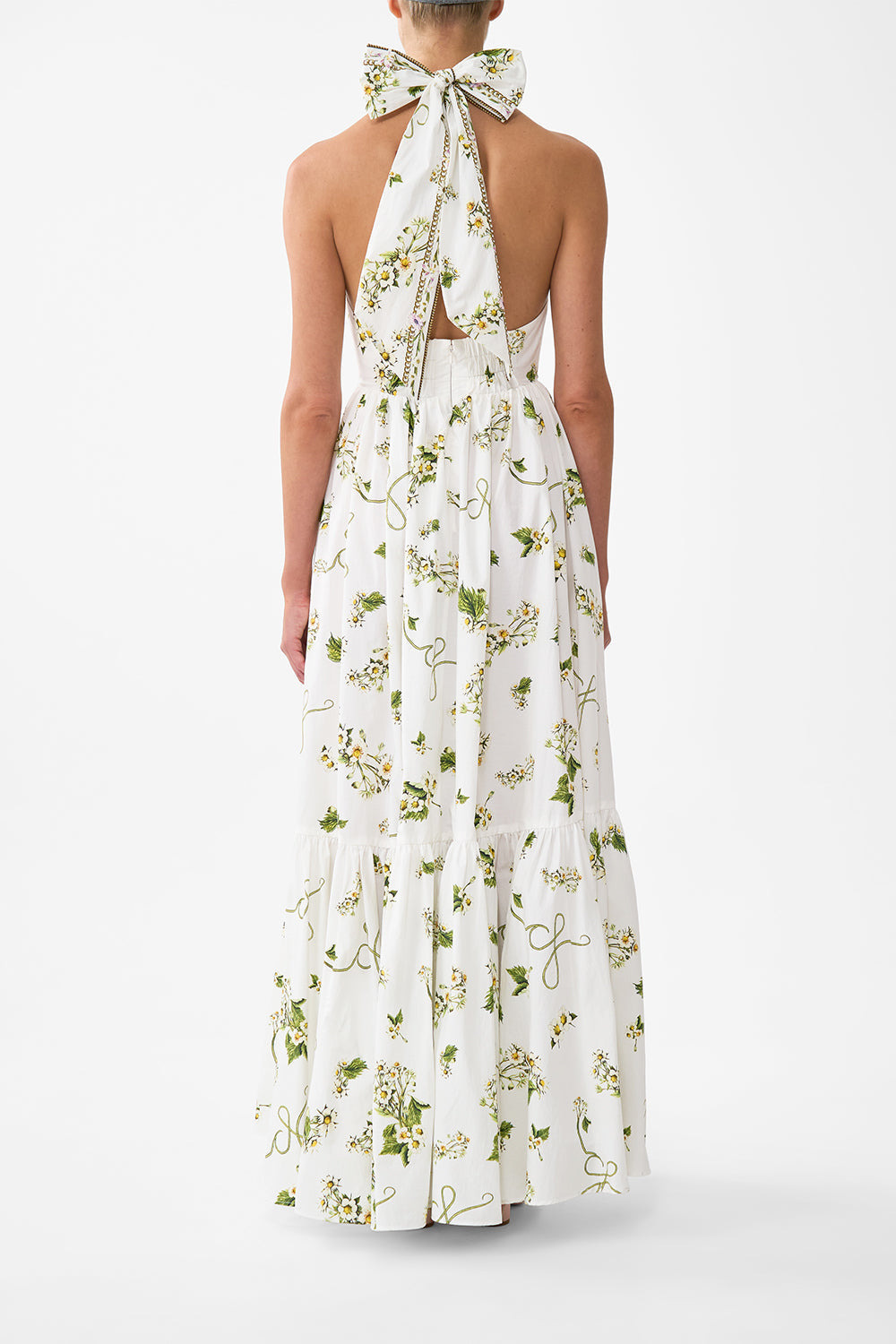 RUFFLE HEM HALTER DRESS - 3