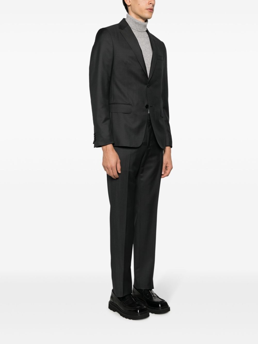 single-breasted notched-lapels suit - 3