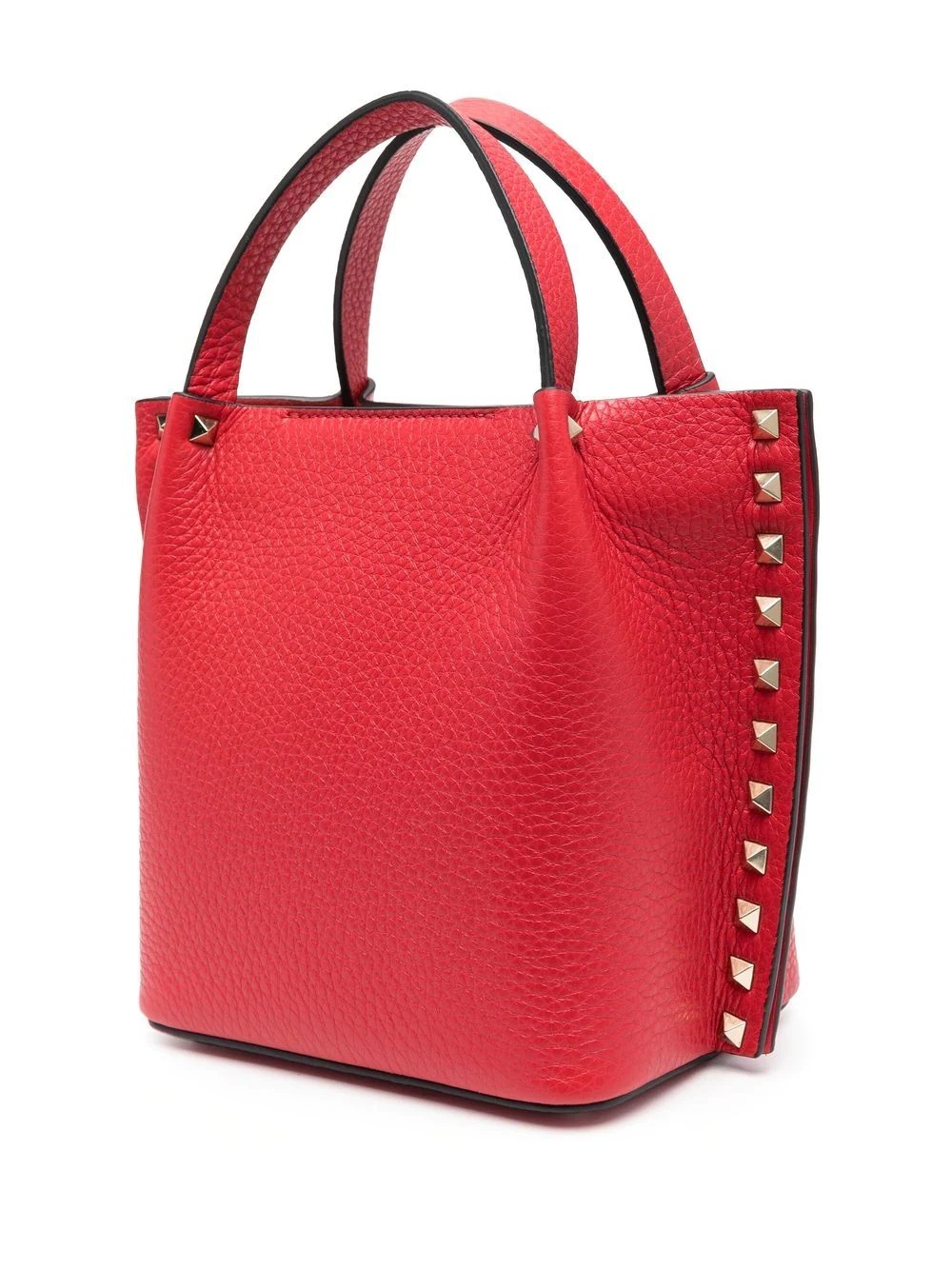 Rockstud leather tote bag - 3