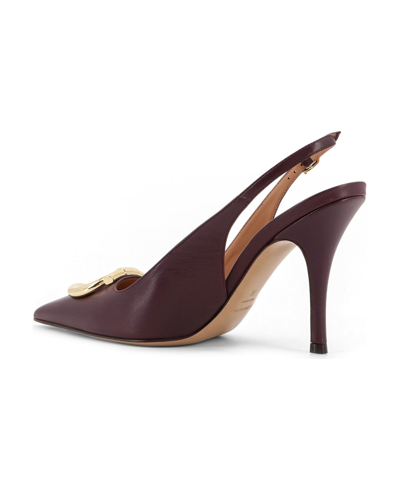 Sara 95 Leather Slingback Pumps - 3