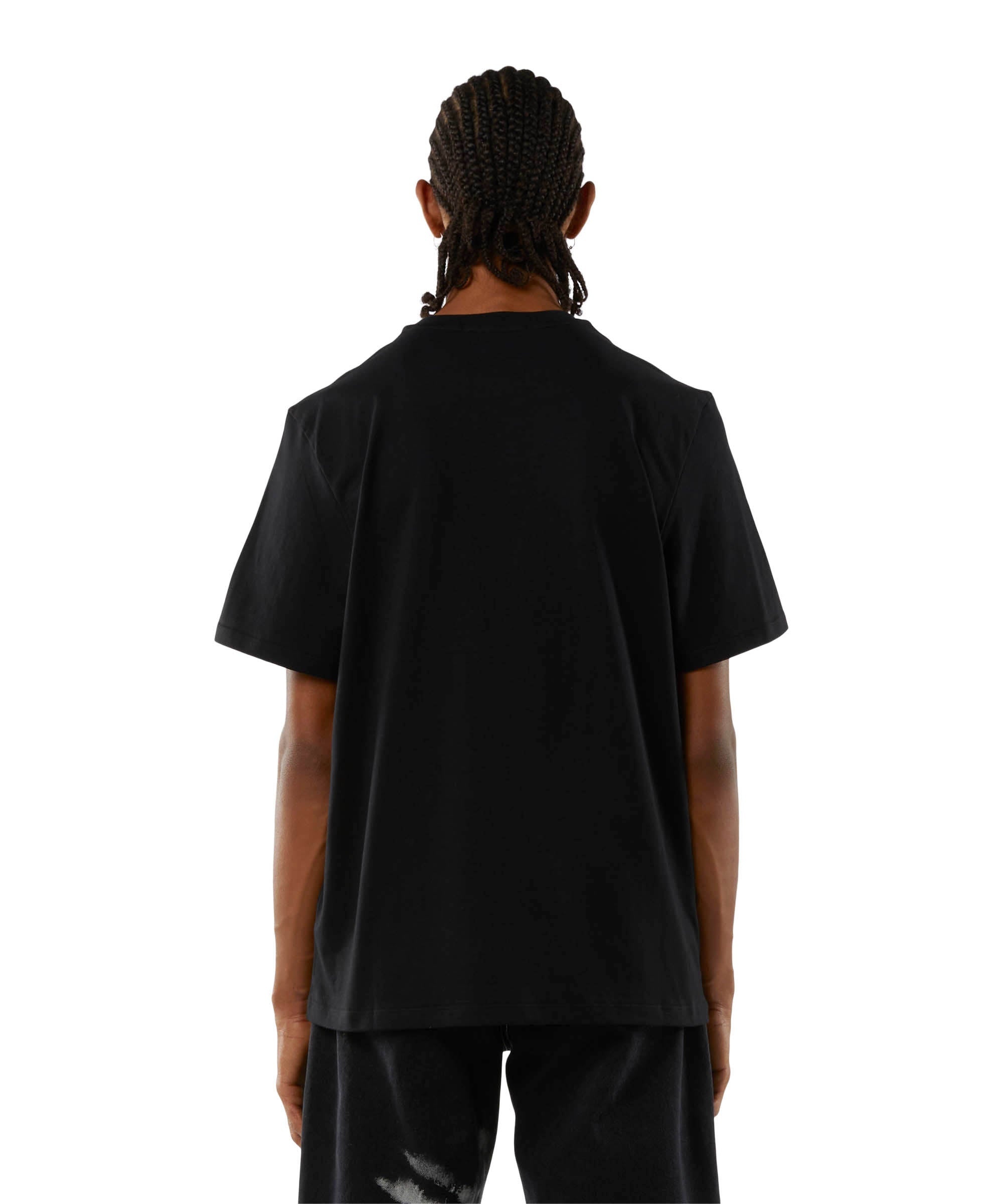 Cotton T-shirt with brushed logo - 3