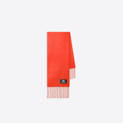 BALENCIAGA Fringe Scarf  in Red outlook