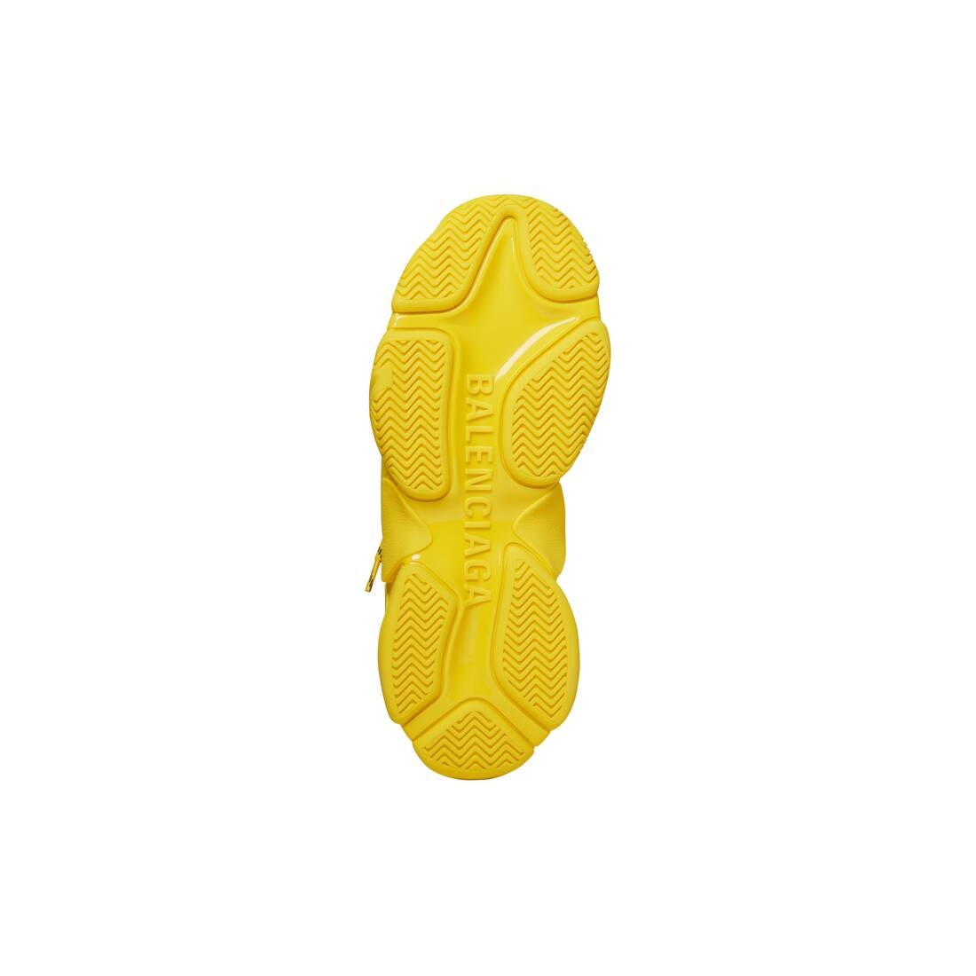 Men's Triple S Sneaker Allover Logo in Yellow - 7