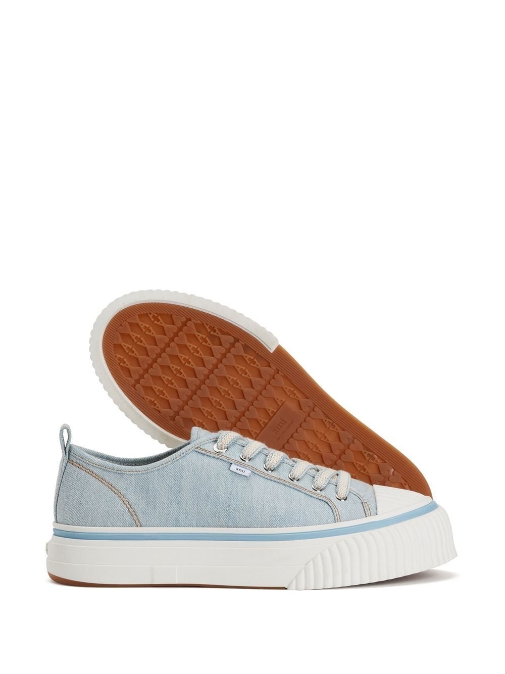 canvas low-top sneakers - 4