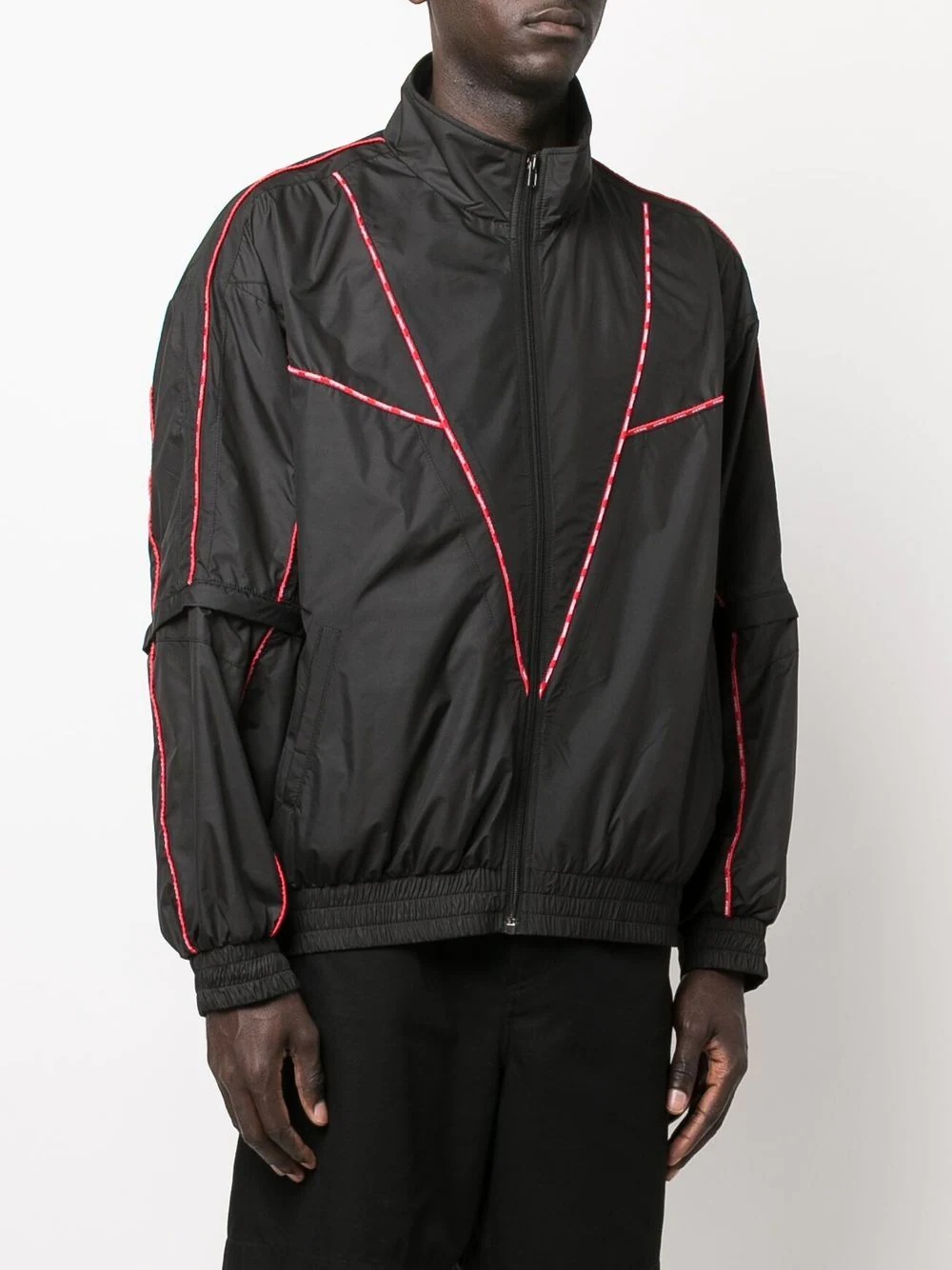 zip-up funnel neck jacket - 4