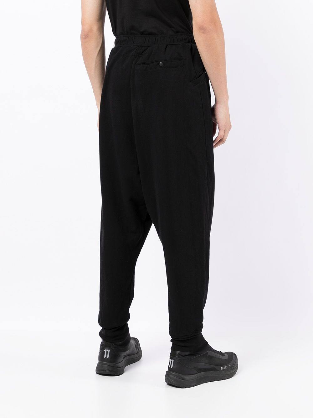 drop-crotch track pants - 4