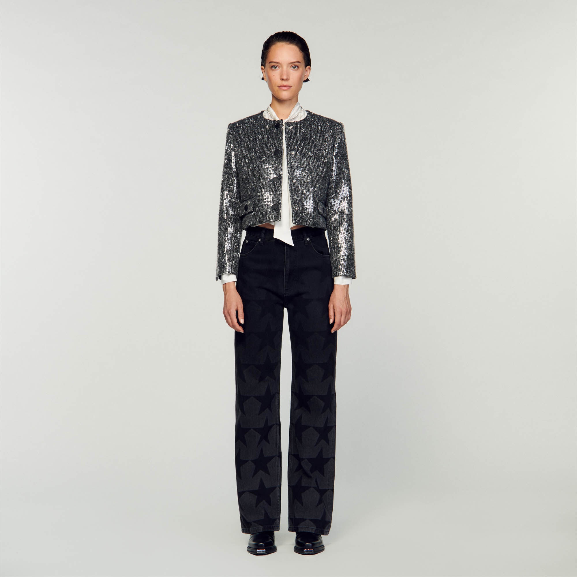 STRUCTURED CROPPED JACKET - 3
