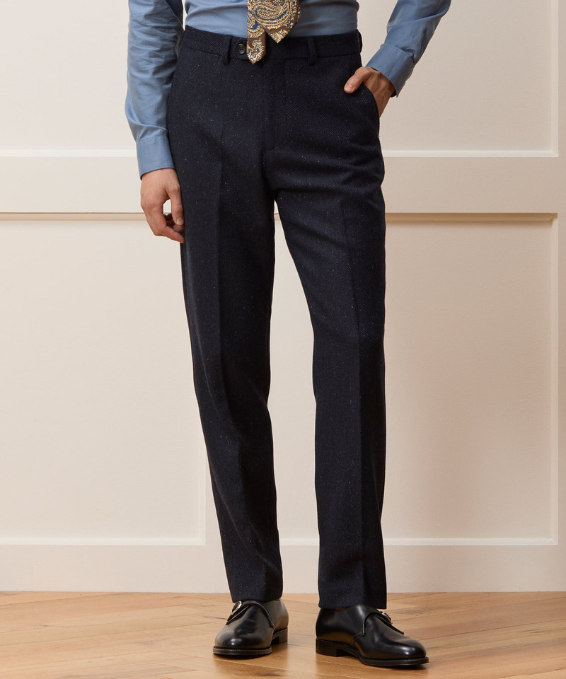 TODD SNYDER Italian Donegal Herringbone Sutton Trouser outlook