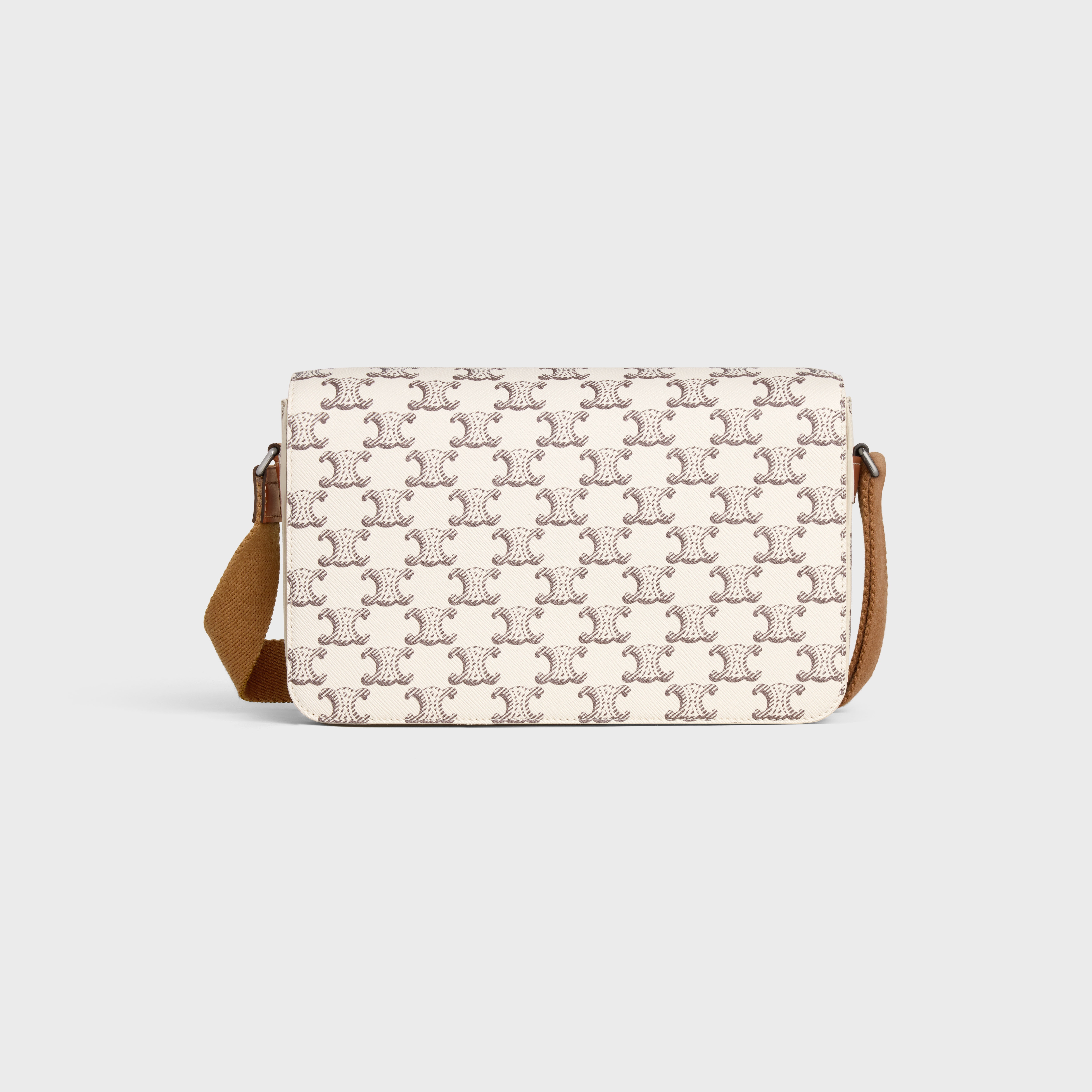 Flap Messenger in Triomphe Canvas and Calfskin - 1
