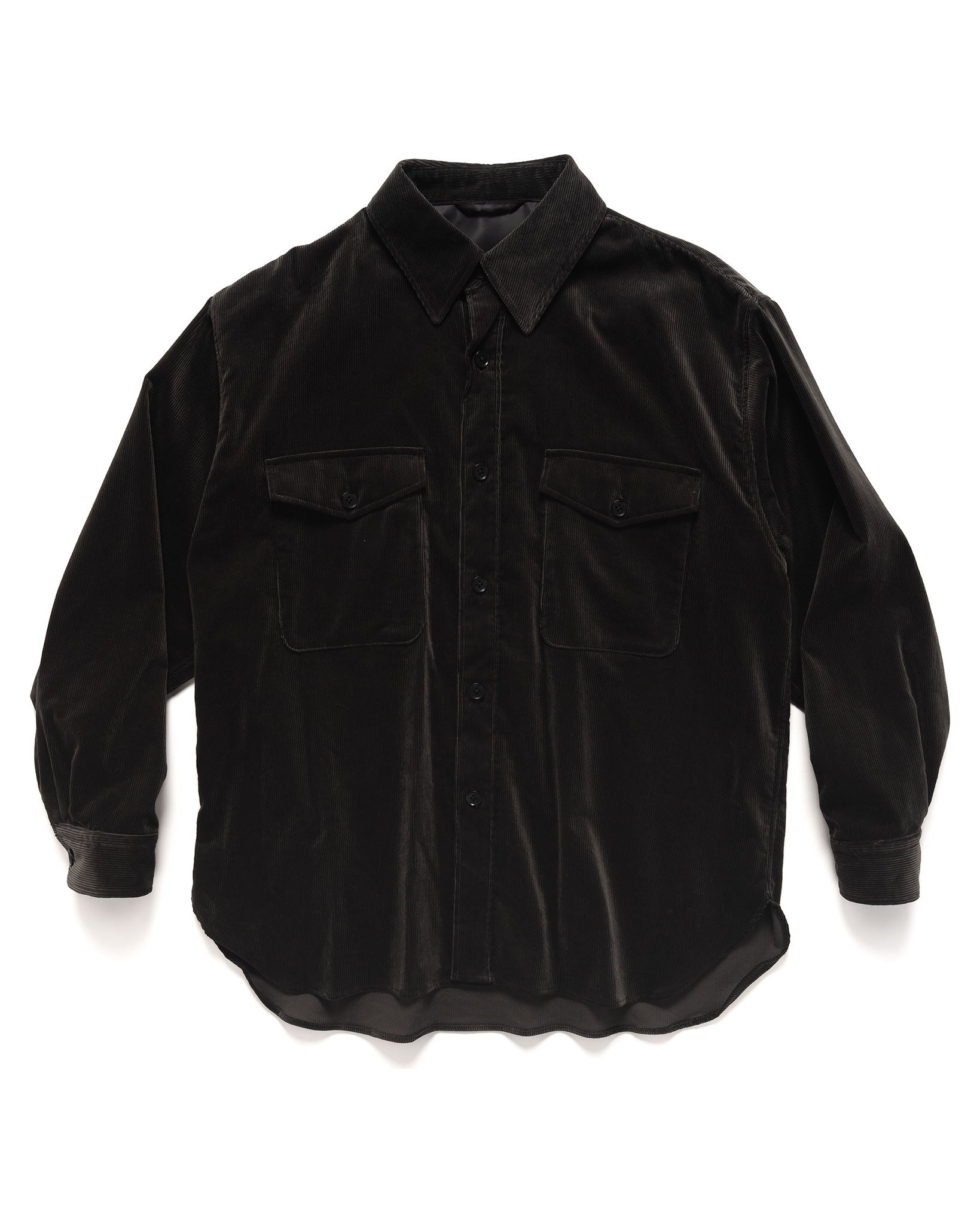 KAPTAIN SUNSHINE Corduroy C.P.O Shirt Jacket Charcoal