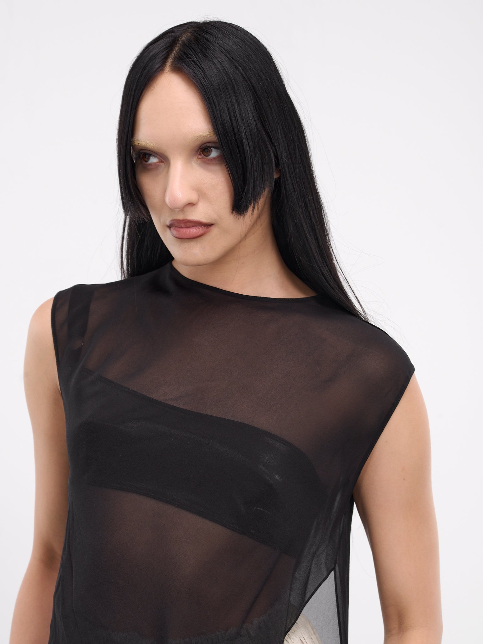 Zira Asymmetric Draped Top - 4