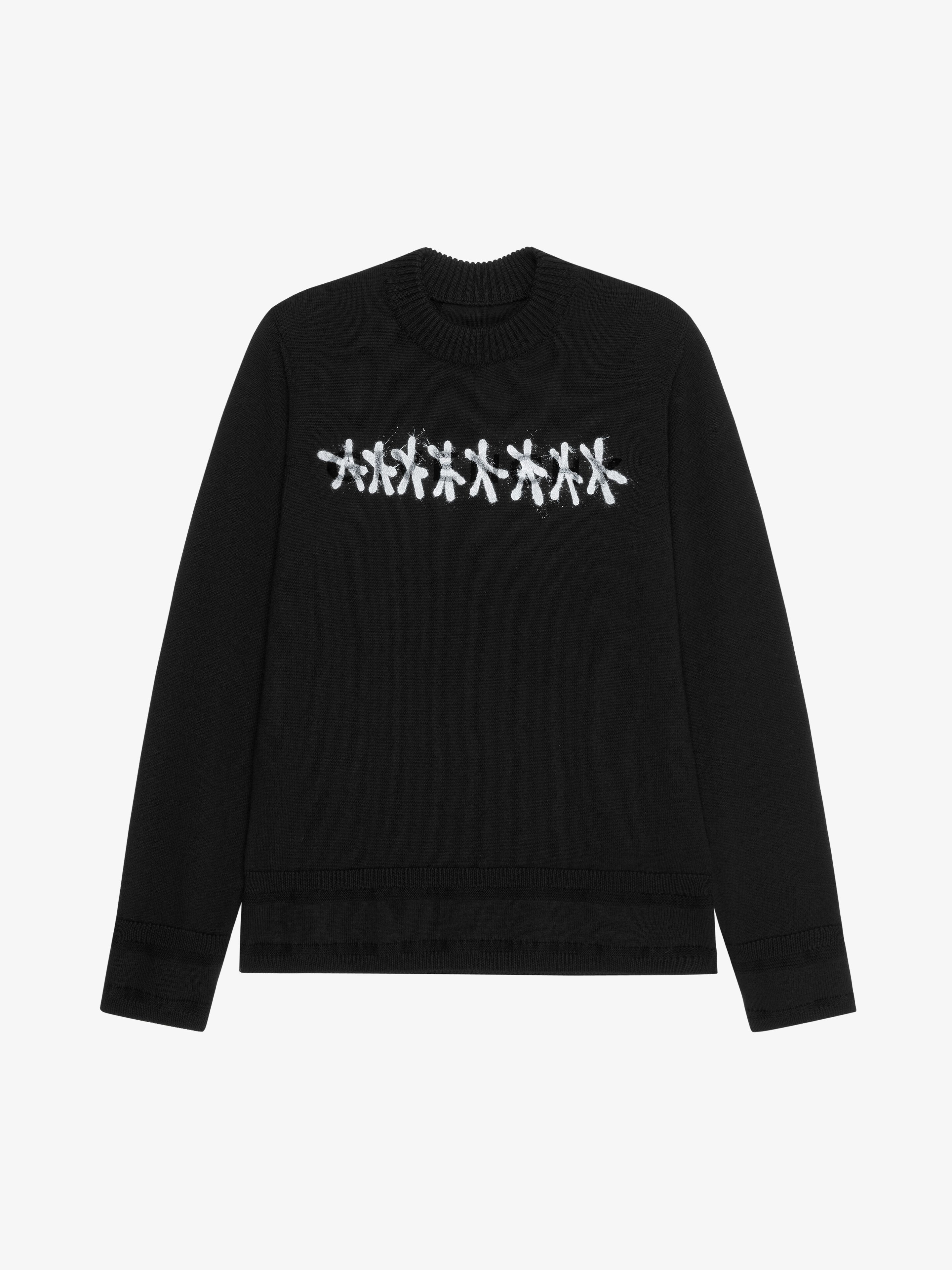 GIVENCHY SWEATER IN WOOL WITH TAG EFFECT - 1