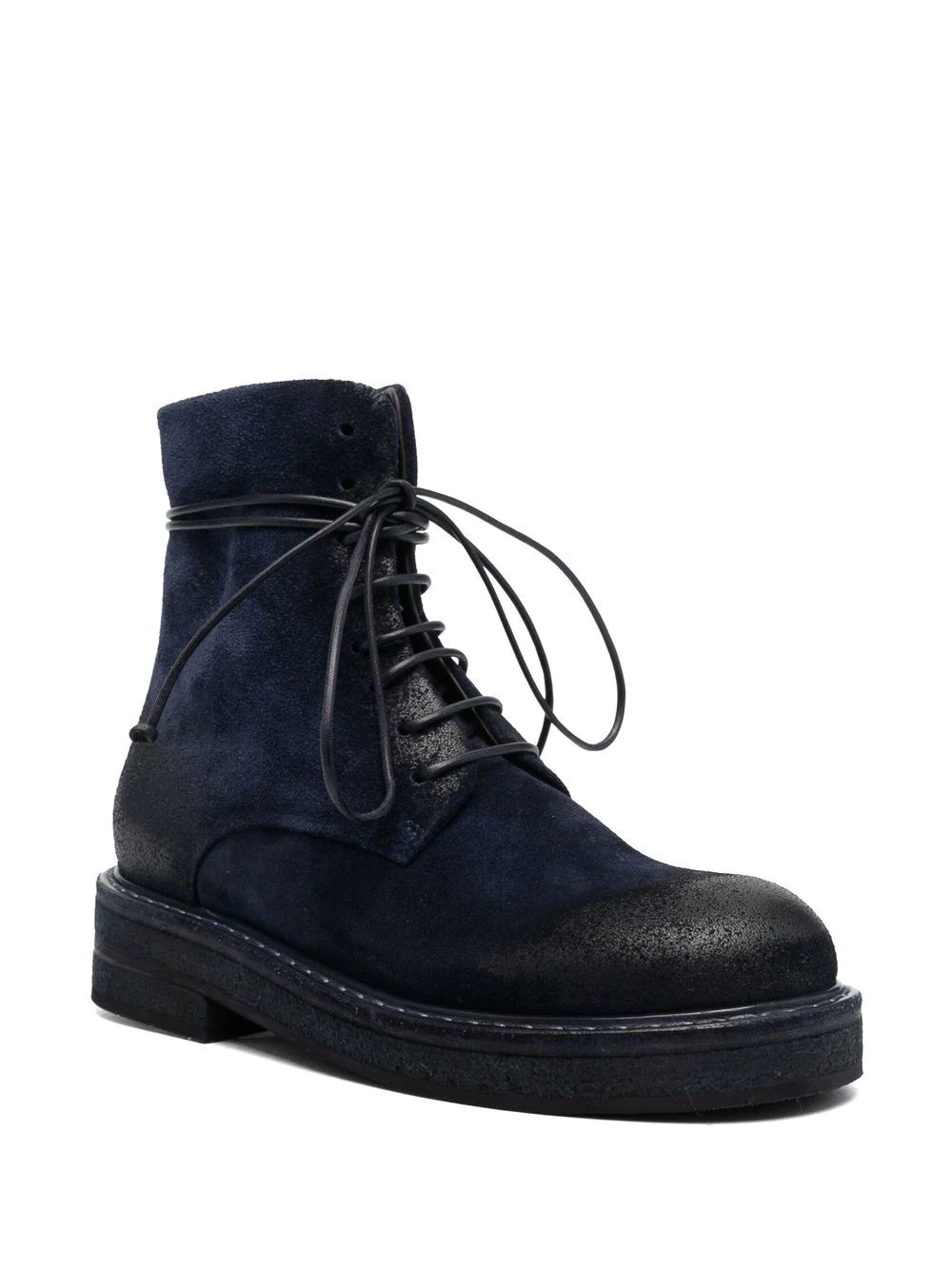 lace-up suede boots - 2